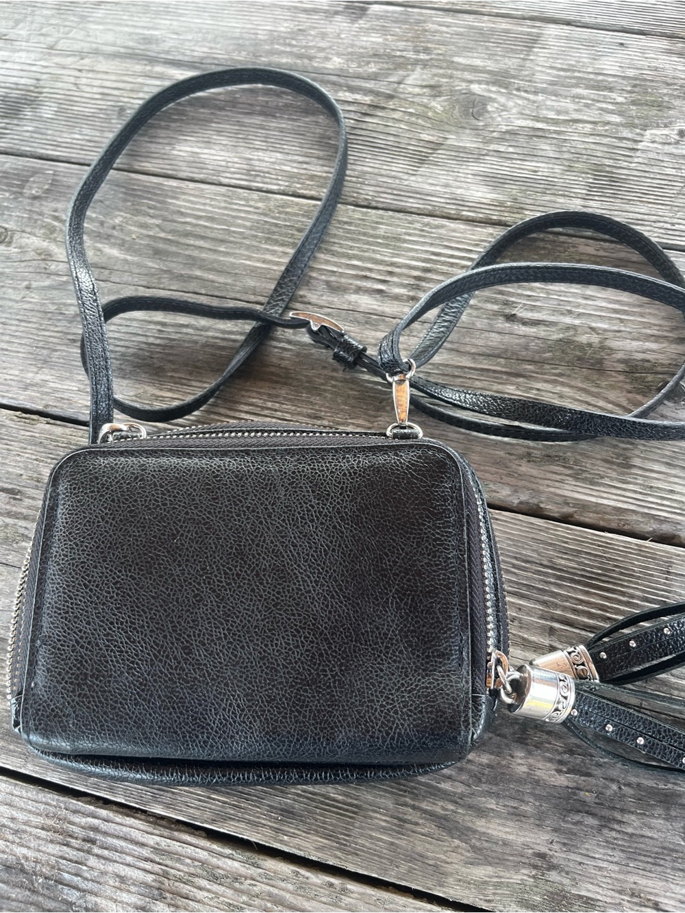 Brighton Black & White Zebra Crossbody Bag - Stylish Women's Shoulder Bag - Picture 4 of 5